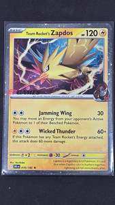 Pokemon Singles: Team Rocket's Zapdos (070/182, EB Promo)