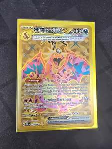Pokemon Singles: Charizard Ex - Gold Rare