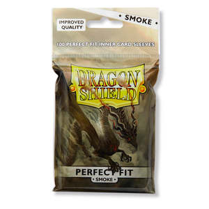 Tcg Sleeves: Dragon Shield Smoke Perfect Fit Inner Card Sleeves 100ct