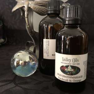 Products: Patchouli/Orange Body Oil • Valley Oils