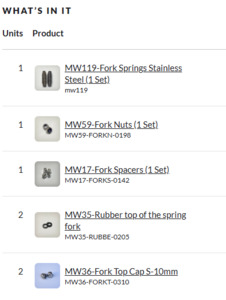 Eofy 2026: 10808_Springs, Spacers, Nuts and Rubbers For Spring Replacement