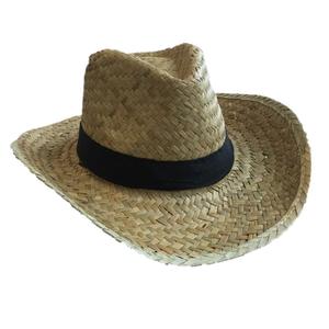 Clearance Items: Hat Flax Cowboy Plain NZ Black band