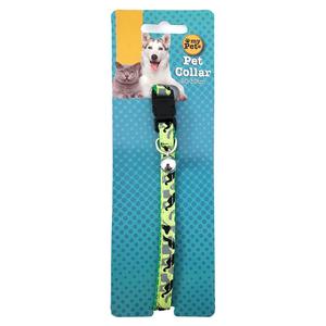 Clearance Items: Pet Cat Collar Green Print 20-30cm
