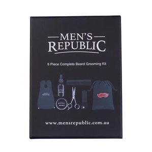 Men's Republic Grooming Kit - Beard 6pc with Bag and Apron