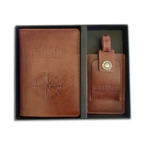 Mens Republic: Men's Republic Wallet Travel & Luggage Tag Set