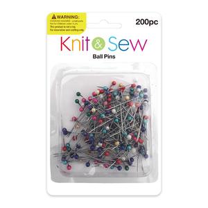 Sewing Knitting: Sewing Pearl Ball Pins Asst 200pc