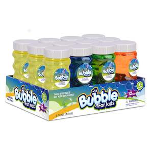 Toy Bubbles Party w/wand 118ml 4asst - Box of 12