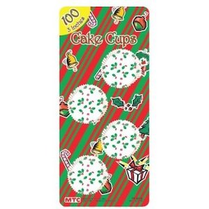Clearance Items: Xmas Cup Cakes Small 75mm 100pc