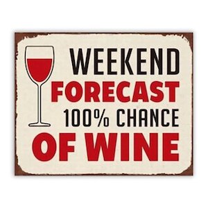 Mens Republic: Men's Republic Retro Sign - Wine Forecast