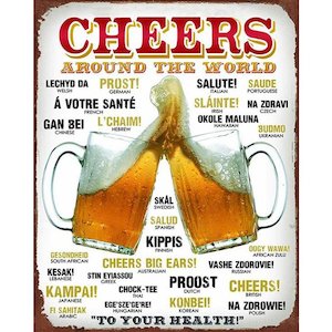 Gift Range: Men's Republic Retro Sign - Cheers