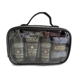 Men's Republic Grooming Kit - 4pc Shower Cleansing in Carry Bag