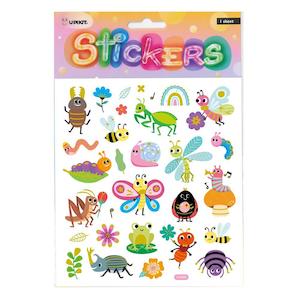 Arts Crafts Stationery: Stickers Bugs & Crawling Critters 15x17cm