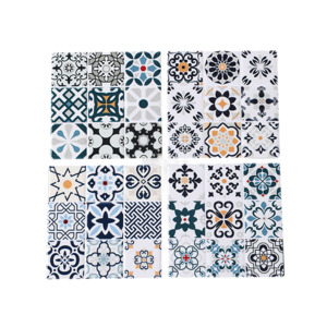 Coasters Trivets Mirror Trays: Coasters x 4 - Square Mosaic
