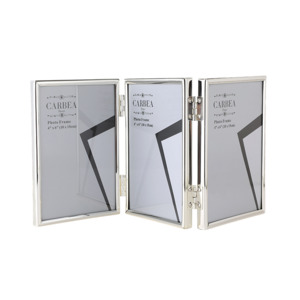 Picture Frames: Silver Picture Frame Triple 4"x 6"
