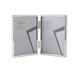 Picture Frames: Silver Picture Frame Double 3"x 5"