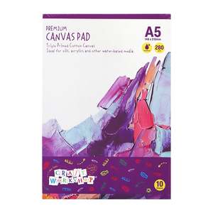Clearance Items: Art Canvas Pad A5 280gsm 10 sheets