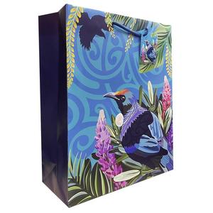 Gift Bag L NZ Pretty Tui 26x33x11cm