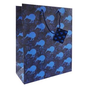 All: Gift Bag L NZ Kiwis Blue 26.5x33x11cm