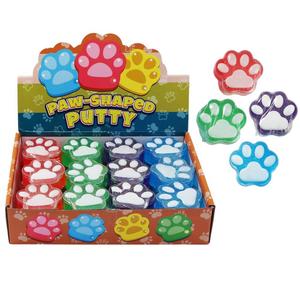 All: Putty Paw-Shaped Asst Clrs 40g - Box of 24