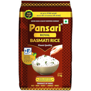 Rice: Pansari Royal Basmati 5kg