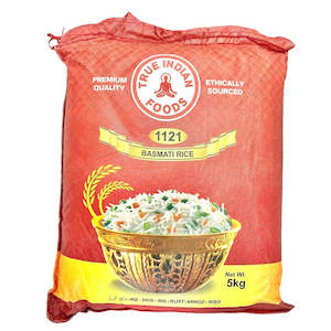Rice: True Indian Foods 1121 Basmati Rice 5kg