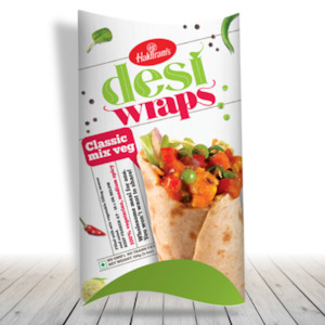 Frozen Sweets Snacks: Haldirams Wrap Mix Vegeables
