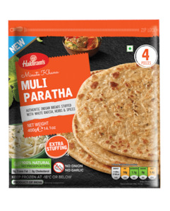 Frozen Naan Pratnha: Haldirams Muli Paratha 400g