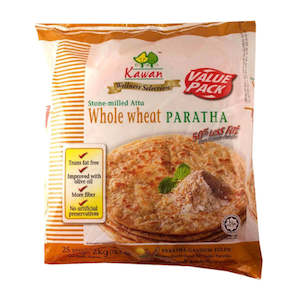 Frozen Naan Pratnha: Kawan Value Pack Whole Wheat 25pcs