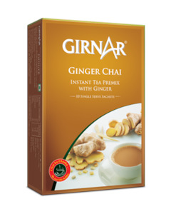 Tea Coffee: Girnar Ginger Instant Tea Mix 10s