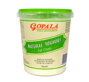 Dairy: Gopala Yoghurt Full Cream 750g