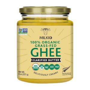 Oil Ghee: Milkio Organic Grass Fed Cow Ghee 250ml
