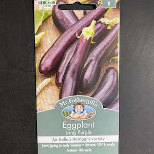 Mr. Fothergills Long Eggplant Seeds
