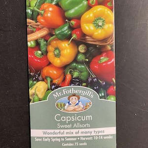 Mr. Fothergills Capsicum Seeds All Sorts