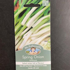 Garden Seeds: Mr. Fothergills Spring Onion Seeds