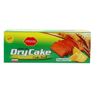 Snacks Biscuits: Pran Dry Cake Rusk Pineapple 400g