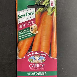 Garden Seeds: Mr. Fothergills All Year Round Carrott Seeds