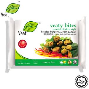 Frozen Sweets Snacks: Veat Veaty Bites Pandan 300g