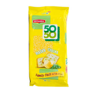 Britannia 50-50 Maska Chaska Biscuits 6x62g