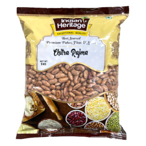 Dals Lentils: Indian Heritage Chitra Rajmah 1kg