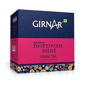 Tea Coffee: Girnar Green Tea Morrocan Mint 10s