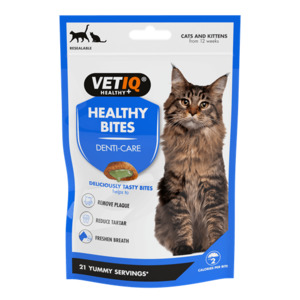 VetIQ Healthy Bites Breath & Dental Cat Treats