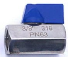 Products: 1/4" 316 STAINLESS STEEL MINI BALL VALVE Valves Direct NZ