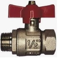 10mm Brass Ball Valve T/H M/F Nickel Plated Valves Direct NZ