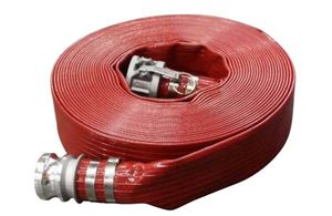 Red Layflat Aqua Brute HD 102mm X 20m With Camlocks Valves Direct NZ