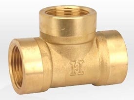 Products: Brass Female Tee 25mm Valves Direct NZ