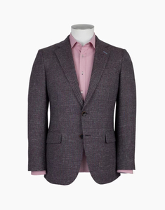 Products: Geo Burgundy & Blue Gun Check Blazer - Vance Vivian Menswear