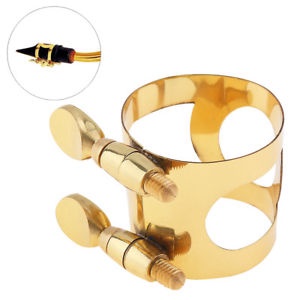 Ligatures: APM Alto Sax Ligature – Brass