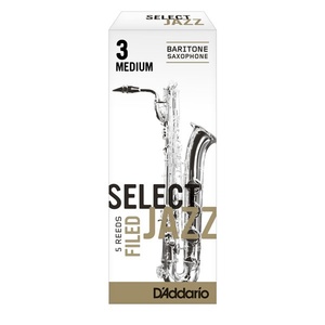 Baritone Sax Reeds: D’Addario Filed Select Jazz Baritone Reeds (Each)