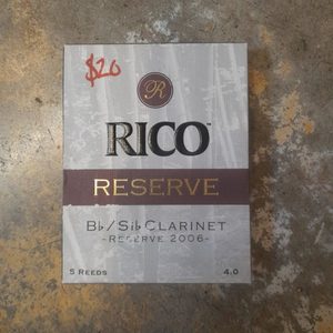 Products: Rico Reserve 2006 Bb Clarinet Reeds – 5 Reeds, Grade 4