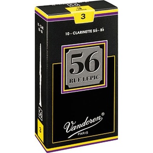 Bb Clarinet Reeds: Vandoren Bb Clarinet 56 Rue Lepic (Price per reed)